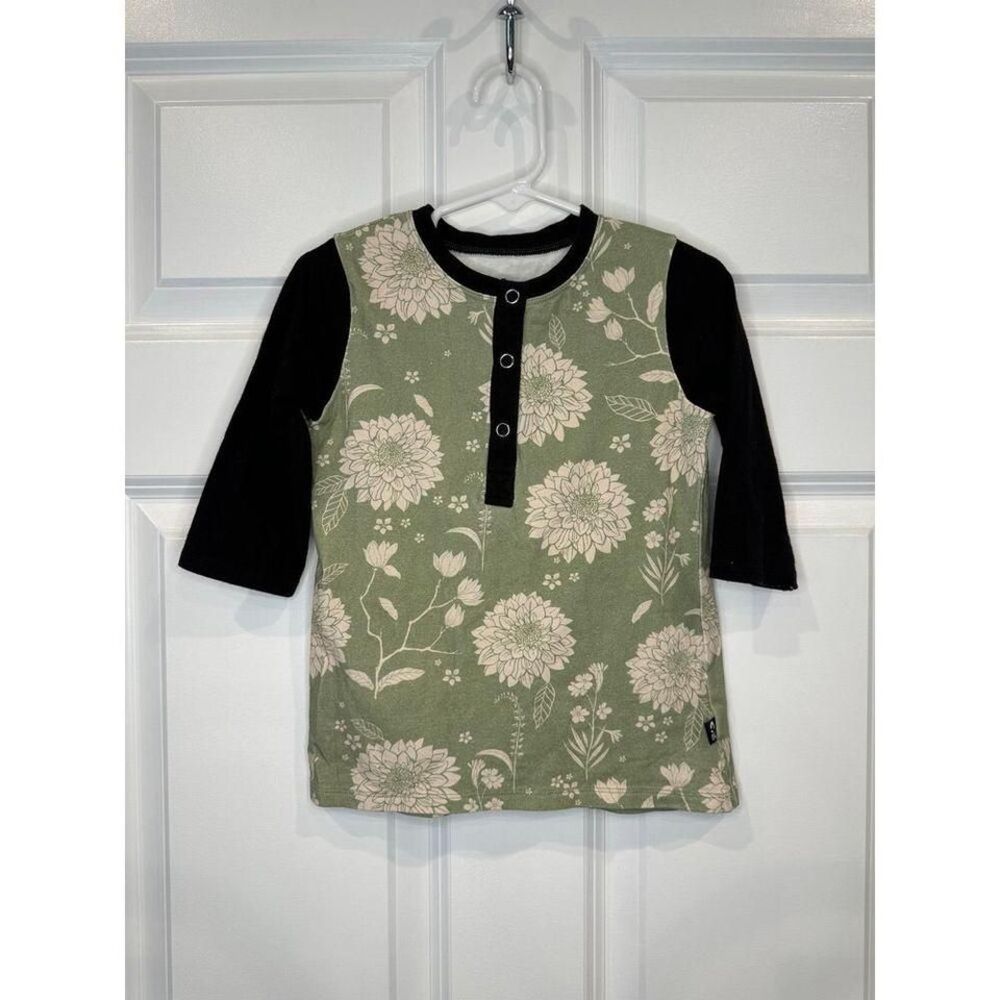 Rags to Raches Floral Shirt‎ Size 3/4